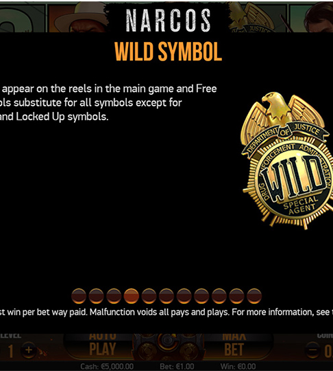 Wild symbol description - Narcos